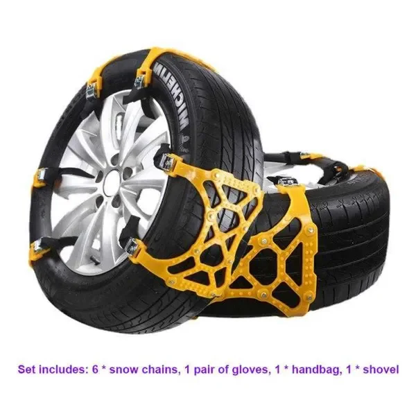 New Tires Anti Skid Plastic Snow Chains Set Car Accessories Wheel Ties Belts Roadway Safety Winter Anti-slip Chain