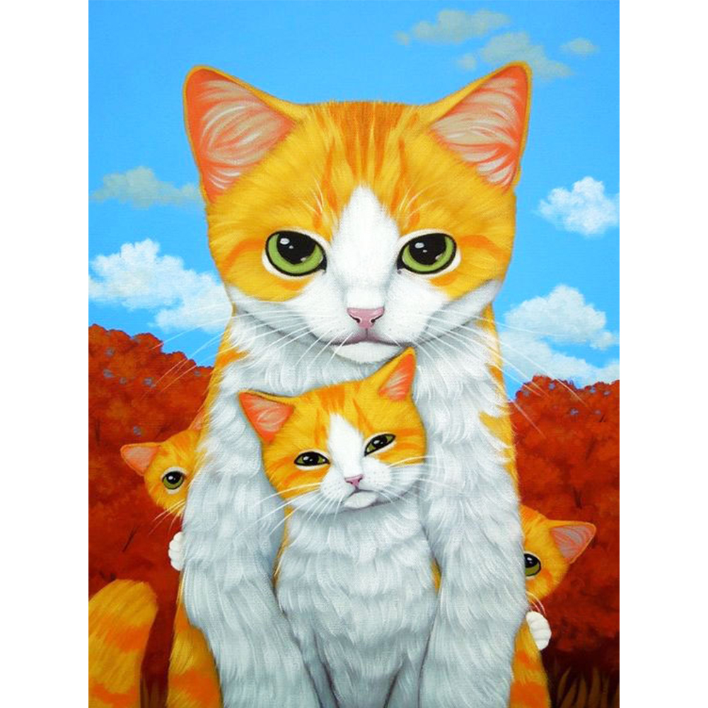 

Cat - Round Drill Diamond Painting - 30*40CM, 501 Original