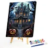 Halloween Haunted House-Paint by Numbers Acrylic Painting 40*50CM