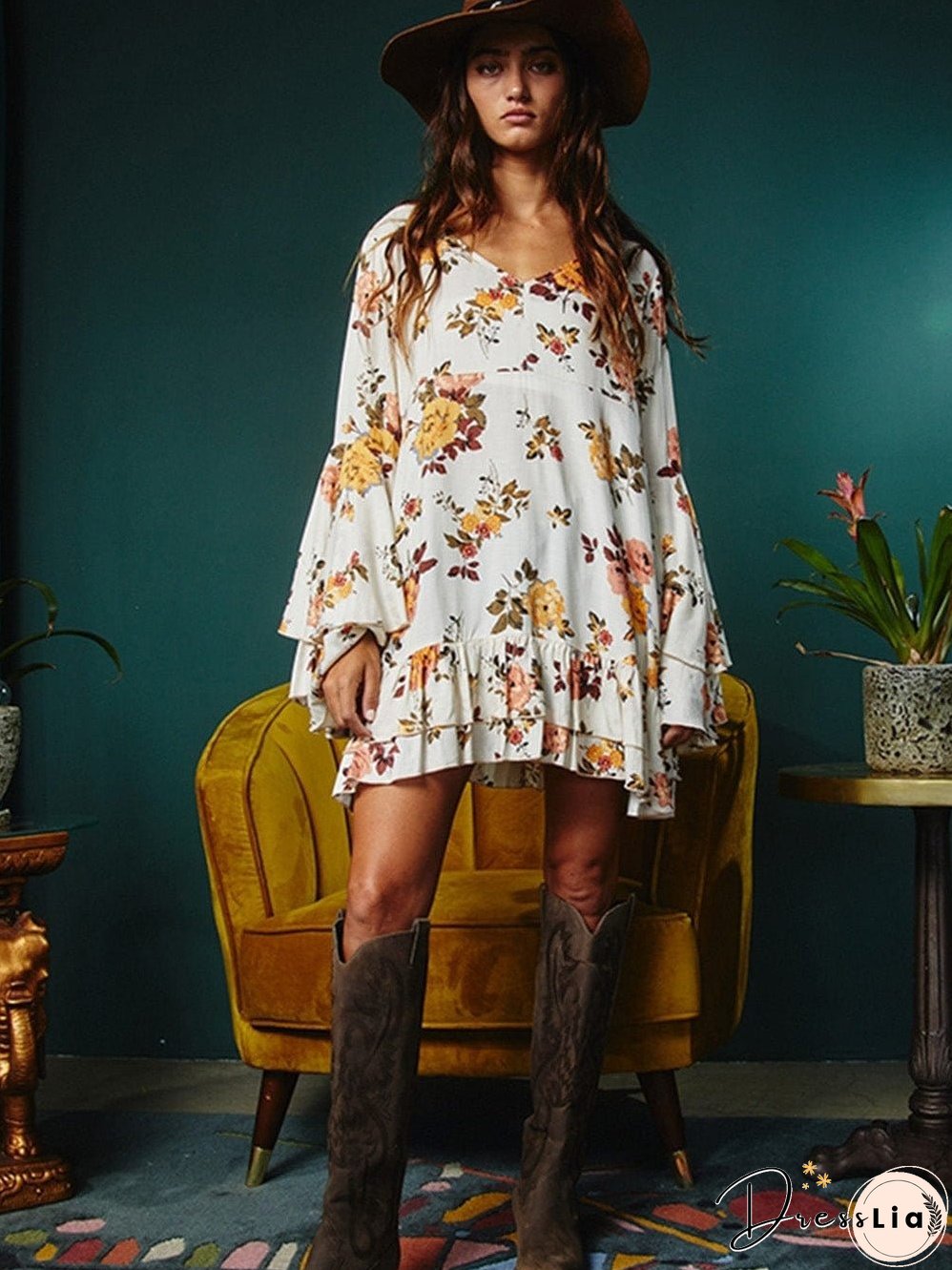 Elegant Floral Dress