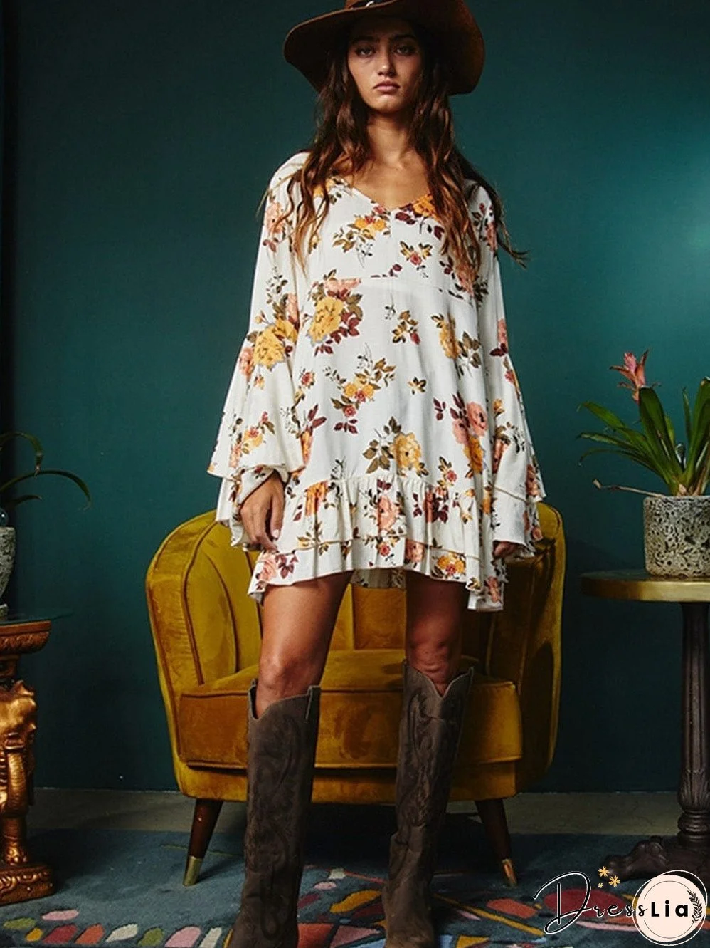 Elegant Floral Dress