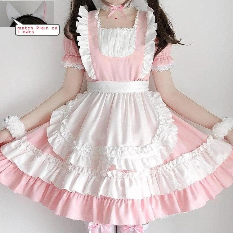 Pink Lolita Cosplay Cat Miad Dress SP15827