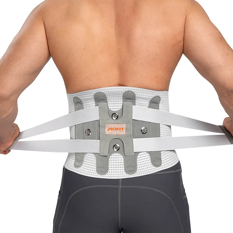 Back Brace For Lifting With 4 Lumbar Support Stays
