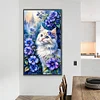 (40*70cm)DIY Full Round Drill Diamond Painting-Cat