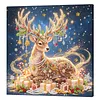 DIY Special Shape Diamond Painting Pearl Art With Inner Frame Kit 25x25cm(Christmas Reindeer)