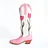 VCSHOES Pink Tulips Below The Knee Heeled Cowboy Boots for Women