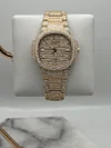 Patek Philippe Nautilus Rose Gold Iced Out Diamond Set 7118/1450R-001