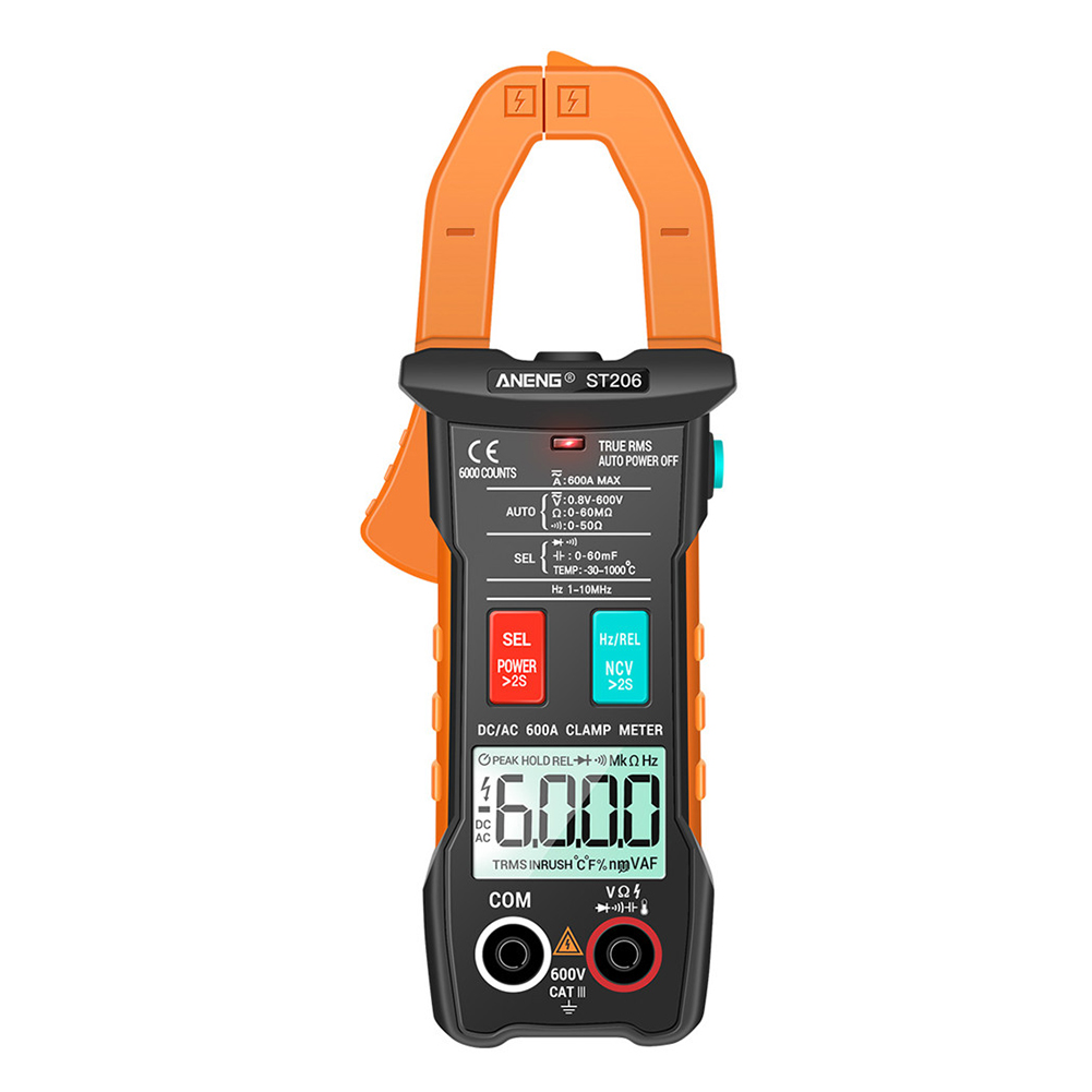 

ST206 LCD 6000 Counts - Clamp Multimeter, Red, 501 Original