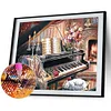 Diamond Painting -5D Full Round Drill Candlestick Piano(50*40 CM)