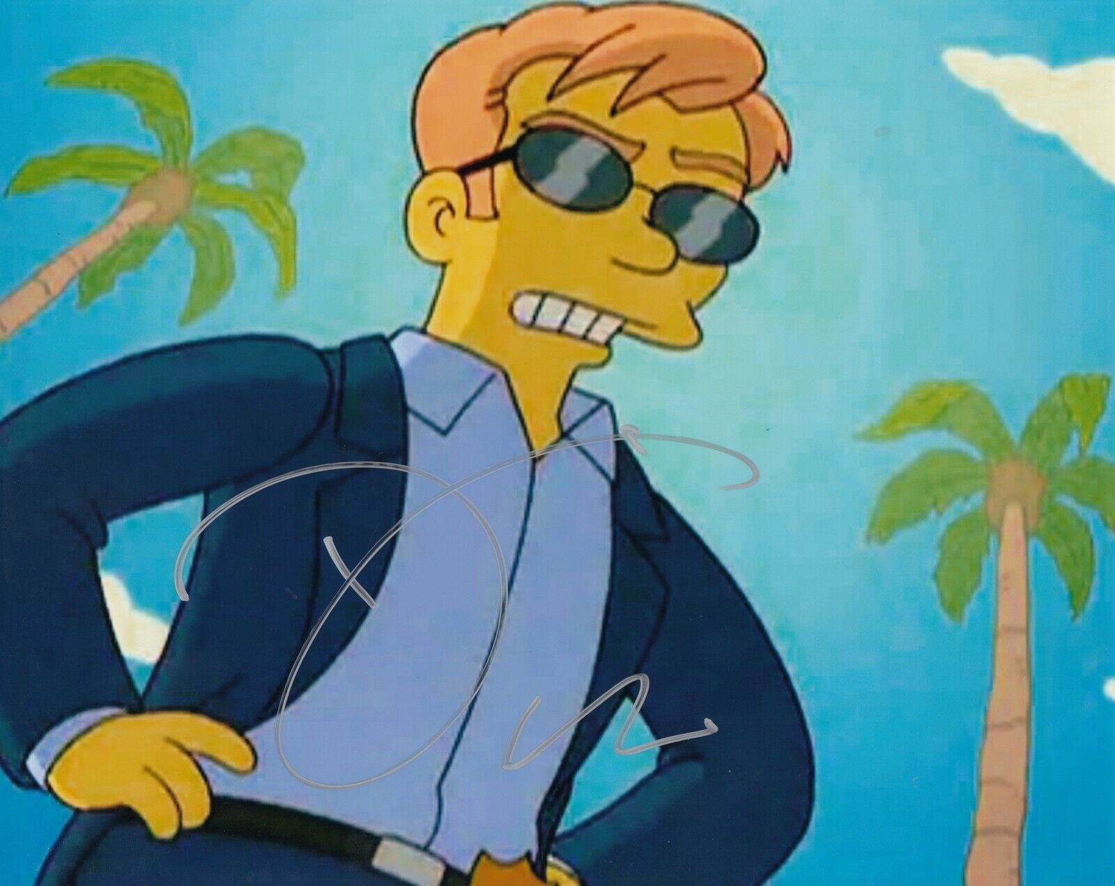 David Caruso (Simpsons) #1 8x10 Signed Photo Poster painting w/ COA Actor 031719