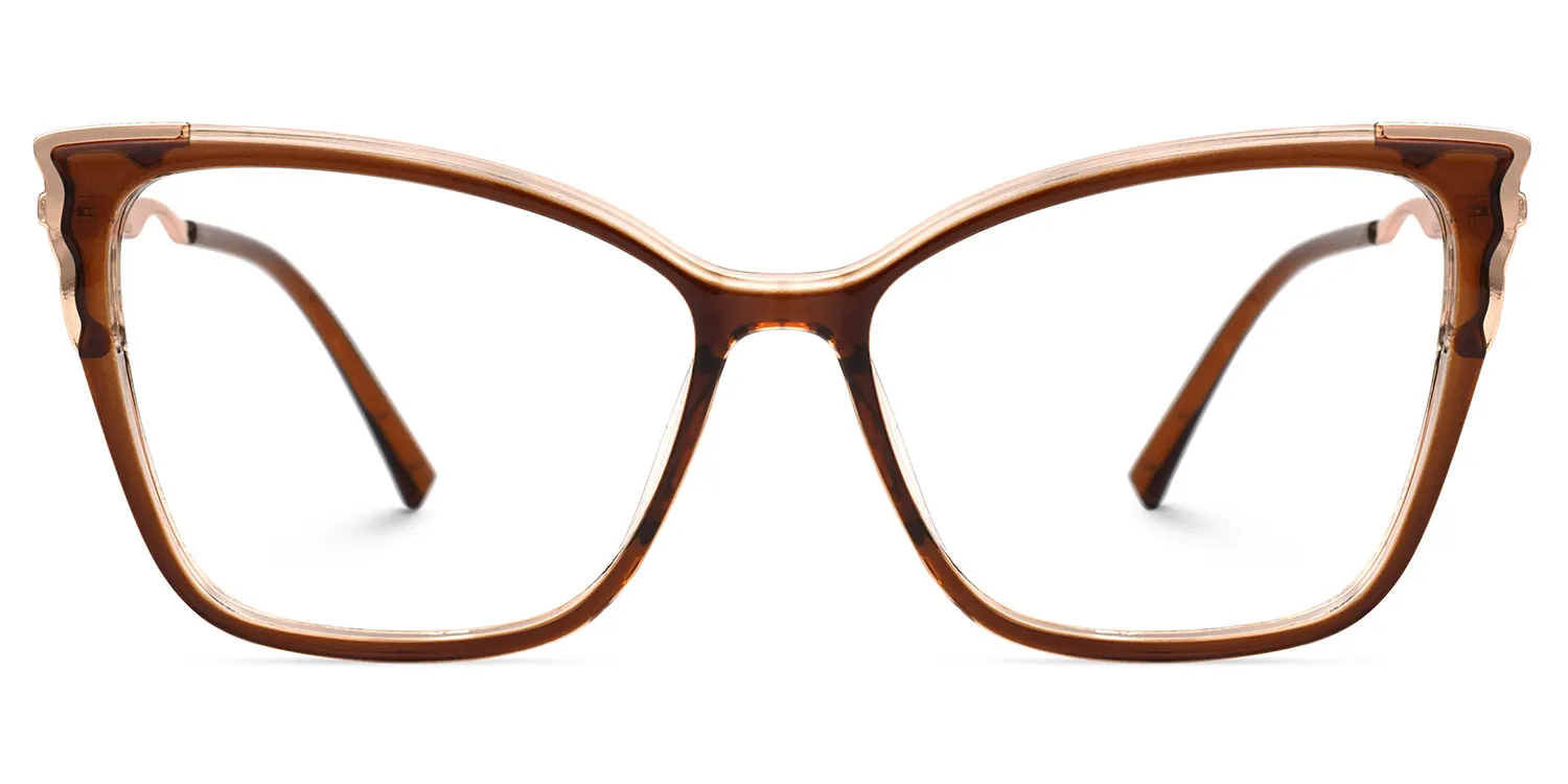 Becky Braun Cateye Brille Braun