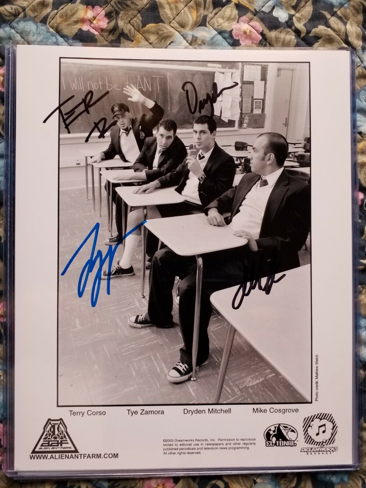 ALIEN ANT FARM Signed AUTOGRAPH 8 x 10 Photo Poster painting