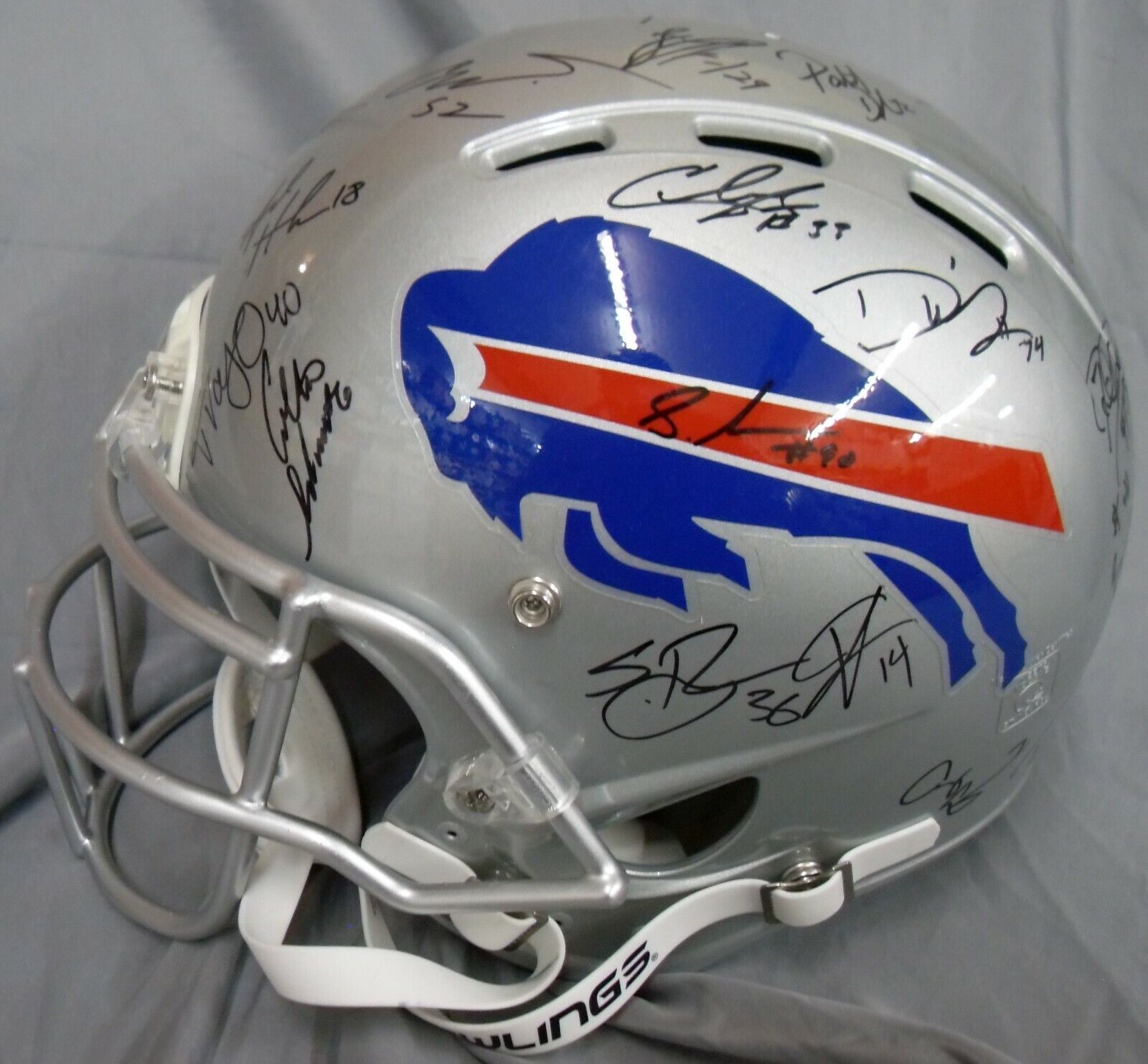 JSA 2017 Buffalo Bills Autographed Signed x36 Full Size Authentic Helmet MBS 029