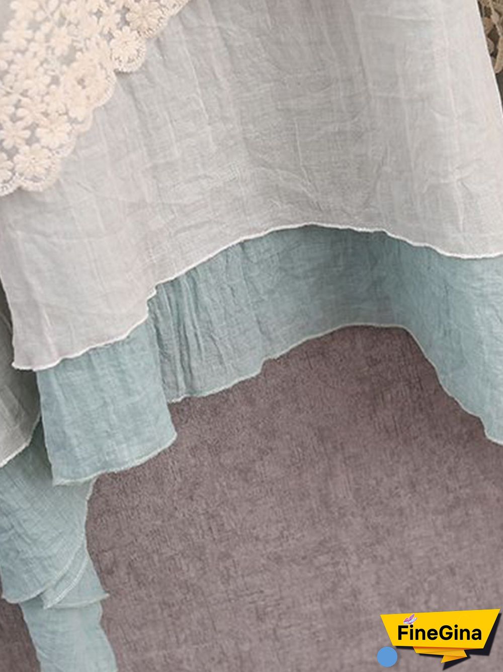 Women Sleeveless A-Line Patchwork Women Casual Summer Weaving Dress