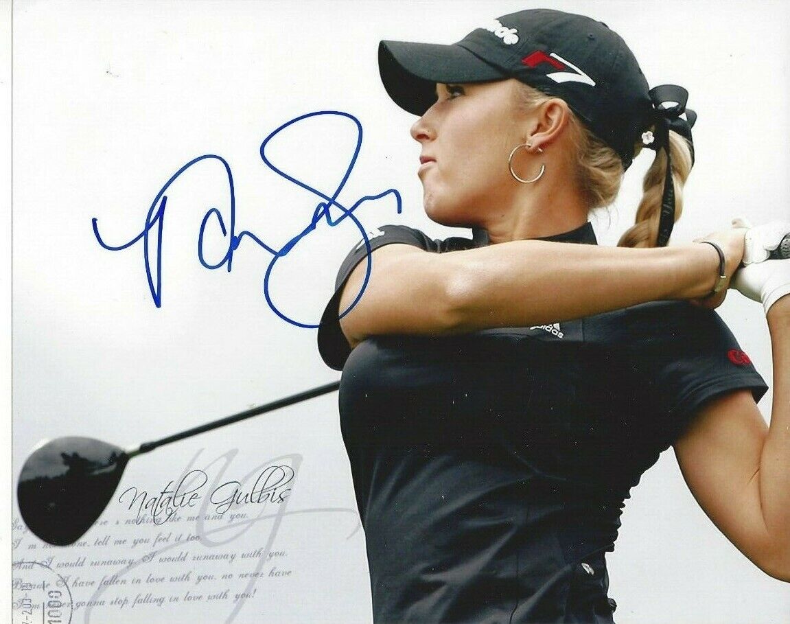 Natalie Gulbis Autographed 8x10 LPGAC737