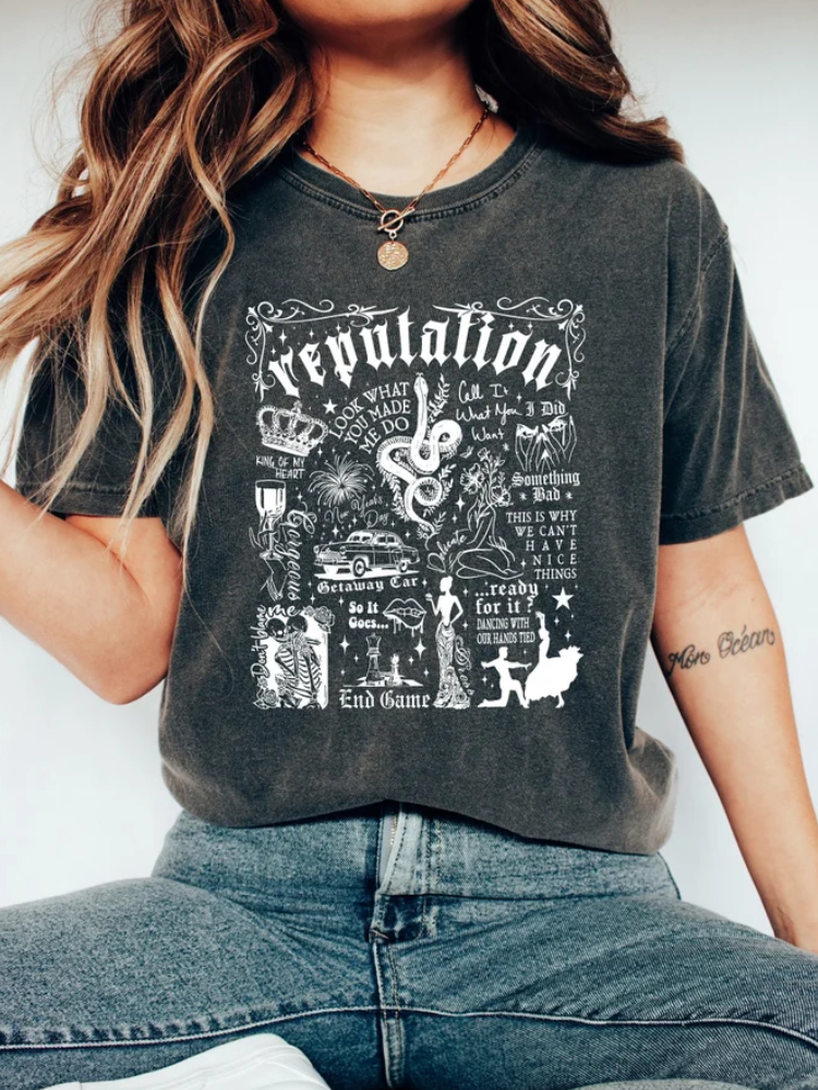 T.S. Reputation Snake Vintage Washed T Shirt