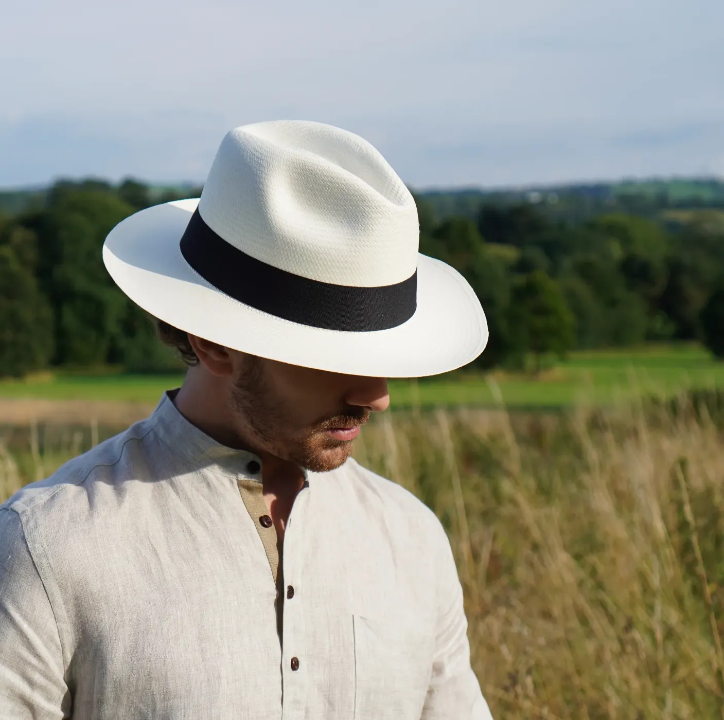 Genuine Handmade Panama Hat with Travel Tube from Cuenca