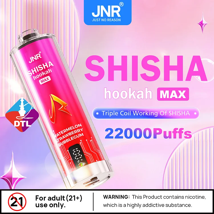 JNR Shisha Max 22000 22K Puffs Original Hookah Edition  mysite www.vapeshoppromax.com