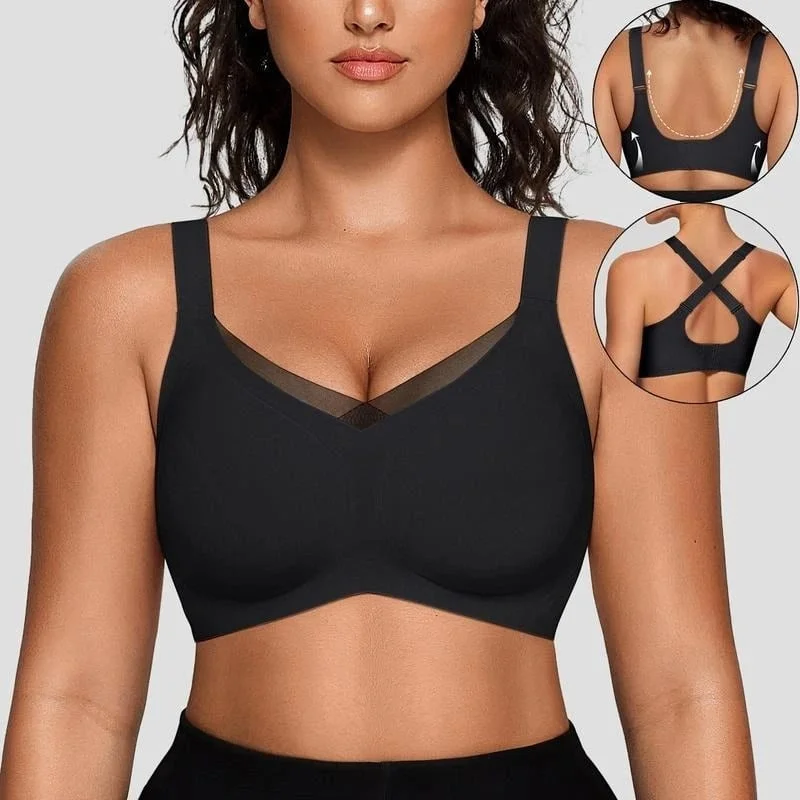 🎁Last Day 49% OFF🎉Women Wireless V-Neck Mesh Bralette 