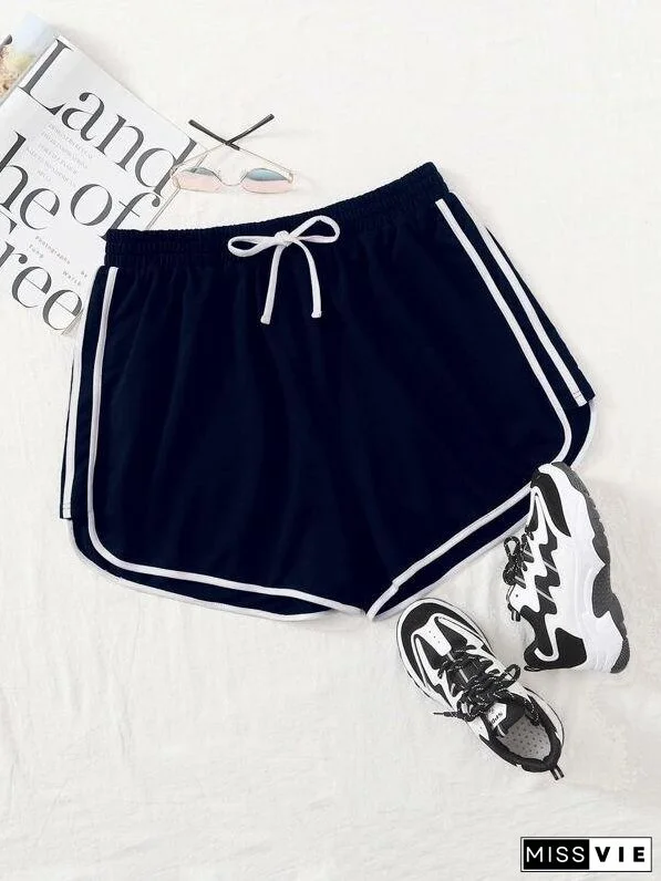 Plus Side Striped Track Shorts
