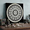 Framed Mandala - Pearls Painting Kit DIY Diamond Painting Pearl Dot Crafts 25*25CM