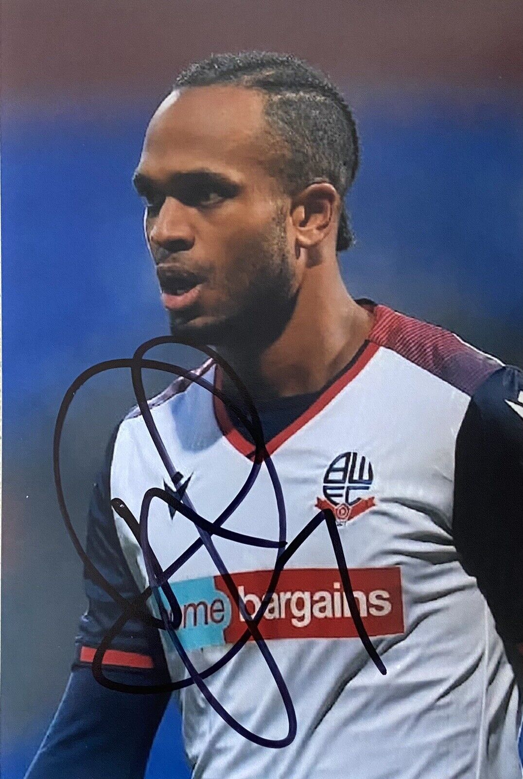 Nathan Delfouneso Genuine Hand Signed Bolton Wanderers 6X4 Photo Poster painting