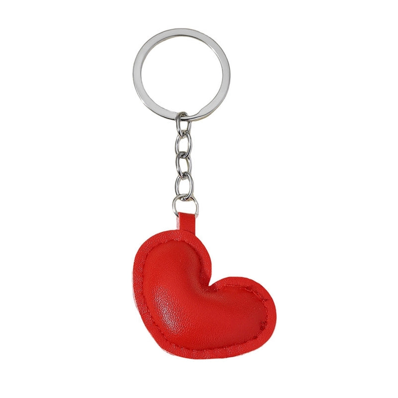 Classic Style Commute Heart Shape Pu Leather Valentine’S Day Unisex Bag Pendant Keychain