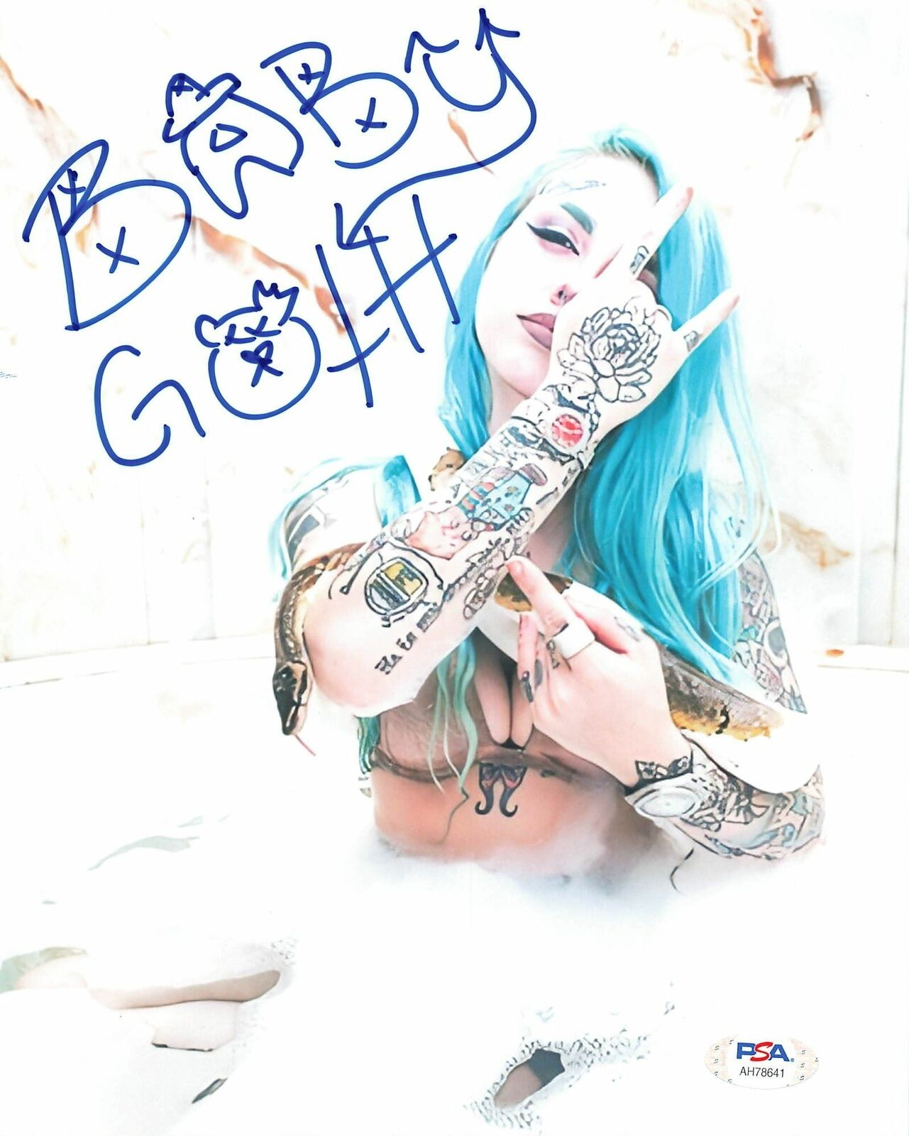 Baby Goth signed 8x10 Photo Poster painting PSA/DNA Autographed