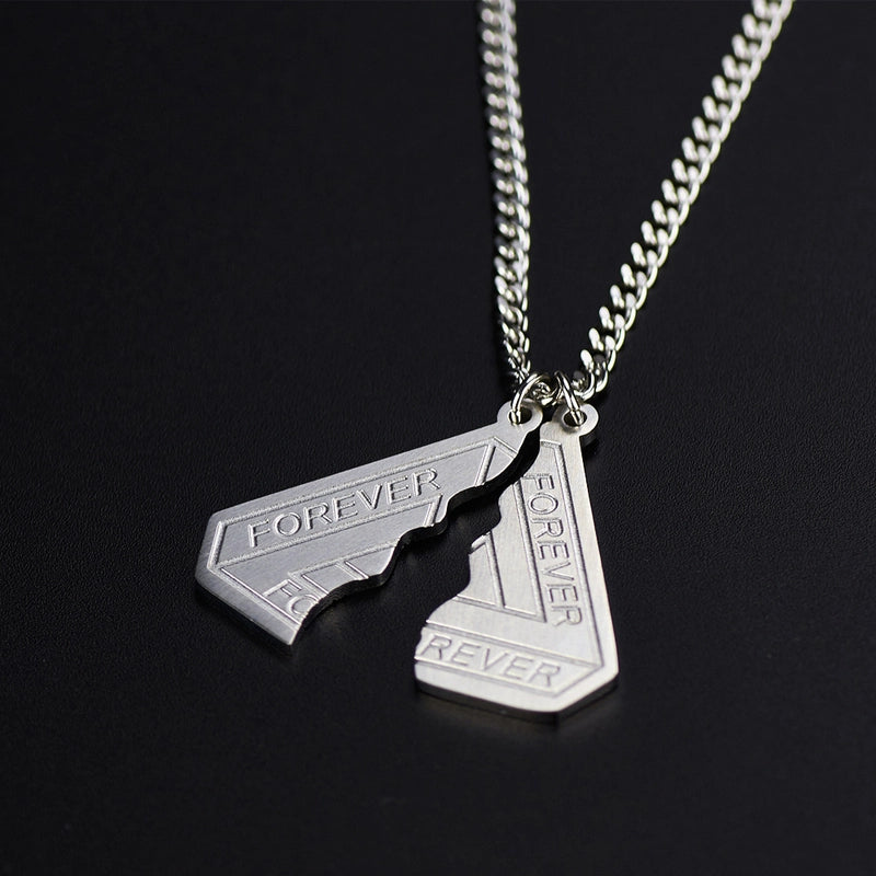 Hip-Hop Solid Color 304 Stainless Steel Plating 18K Gold Plated Men’s Pendant Necklace