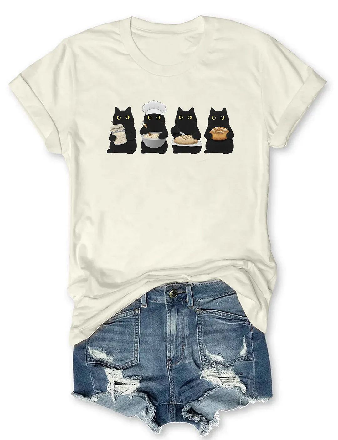 Black Cats Sourdough T-shirt