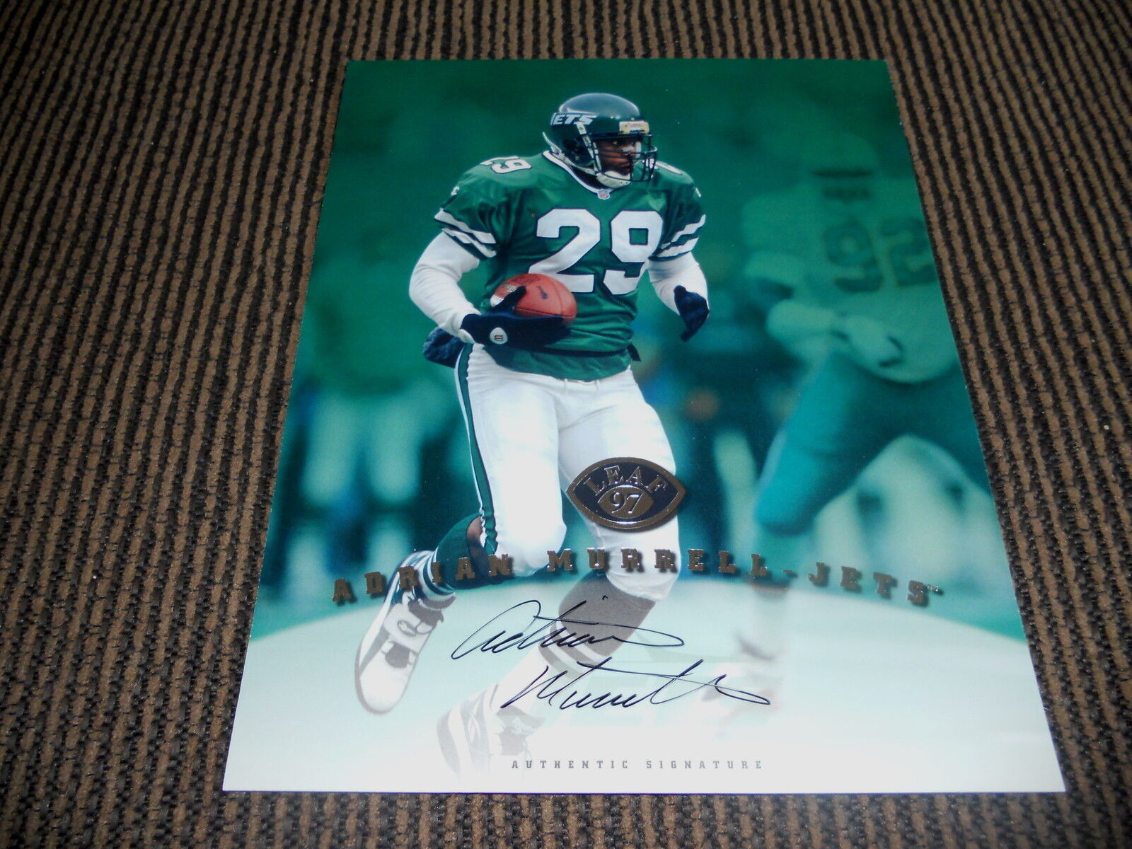 Adrian Murrell Signed Autograph Football 8x10 Photo Poster painting 97 Leaf Card PSA Guarantee