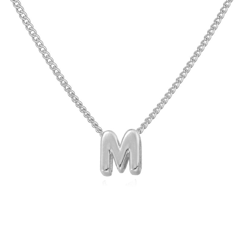 Copper 18K Gold Plated Letter Necklace