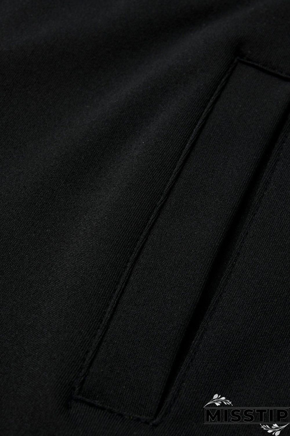 Black Fashion Casual Sportswear Zipper Collar Long Sleeve Regular Sleeve Patchwork Plus Size Set