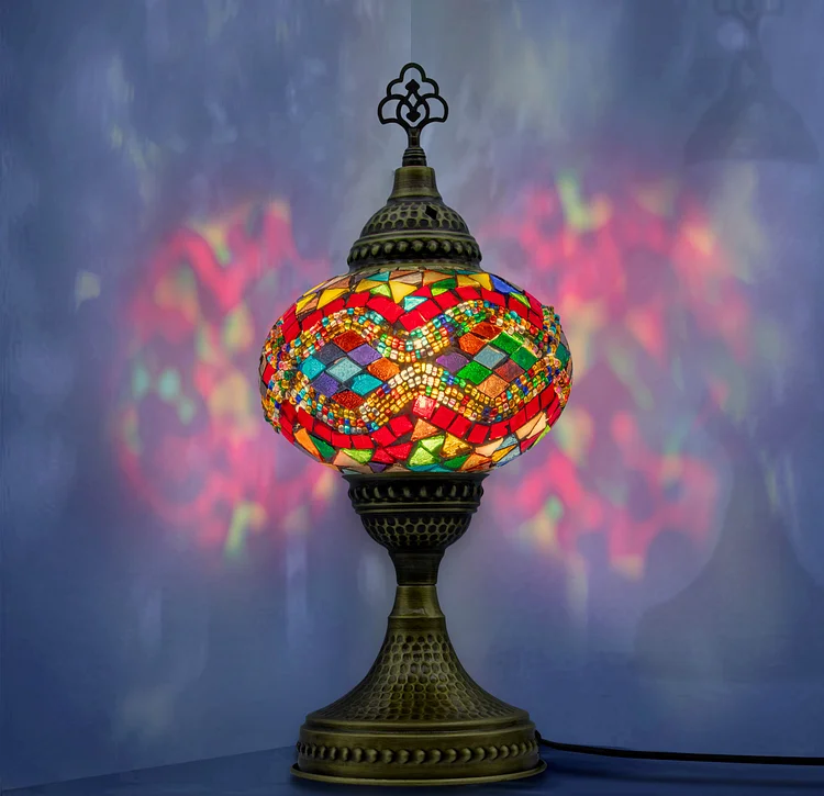 Handmade Turkish Mosaic Table Lamp - ma2005