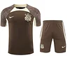 2024/2025 Corinthians pre-match training Brown Shirt+Shorts 1:1 Thai Quality
