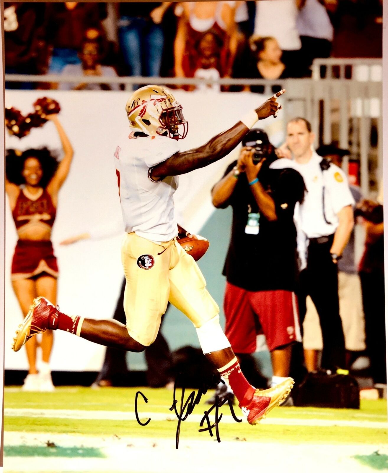 Christian Jones Signed 8x10 Photo Poster painting Florida State Seminoles Autograph Auto