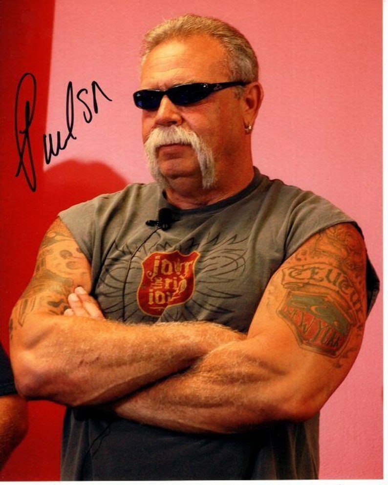 Paul teutel sr. signed autographed 8x10 american choppers Photo Poster painting