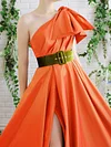 Solid Color Asymmetric Flared Sleeves Maxi Dress(Don't Have Belt