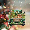 Diamond Painting 2D Flat Xmas Car Theme Pendant Wall Door Decoration