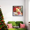 Diamond Painting -DIY Round Drill Christmas Dog（40x40cm）