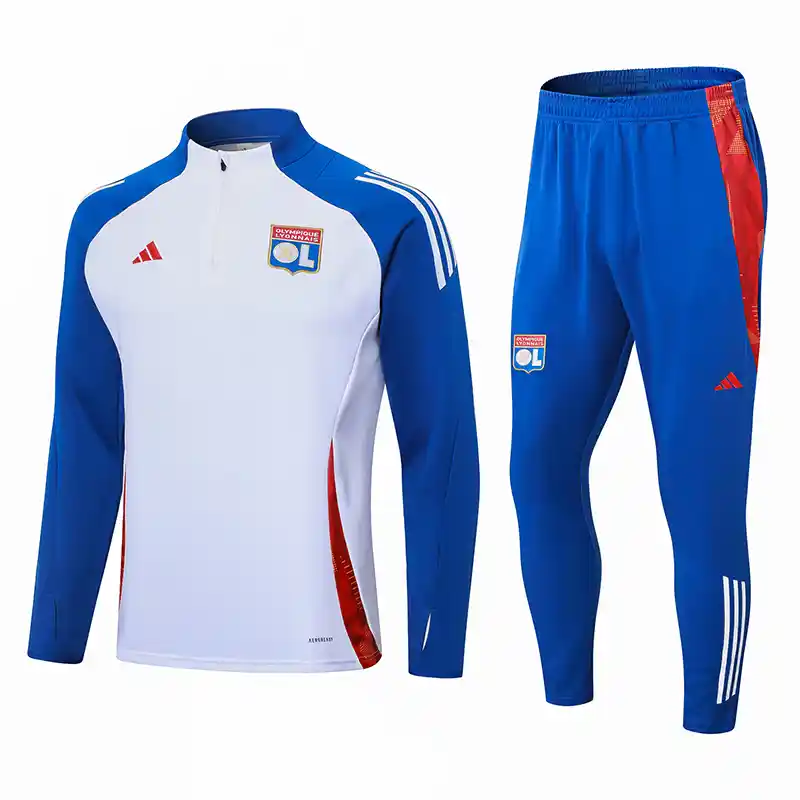 24/25 Lyon White and Blue Track Jacket