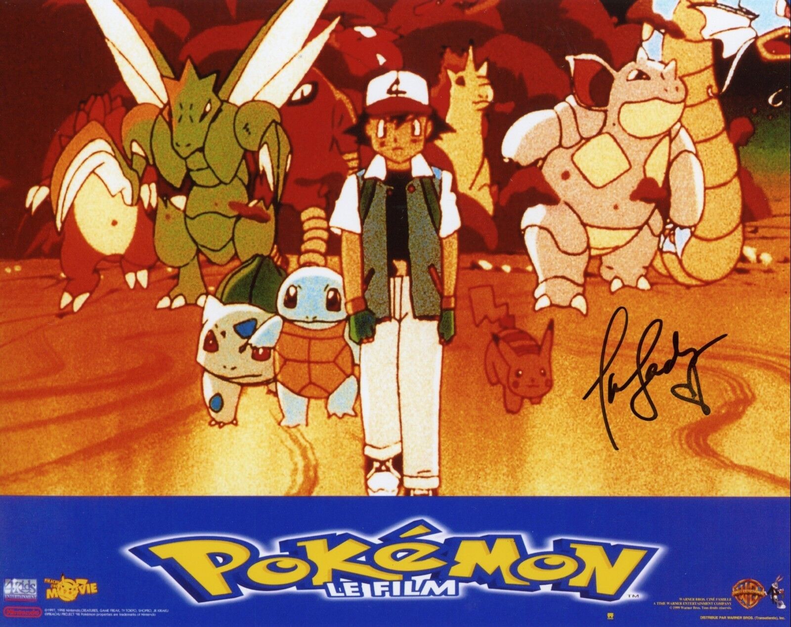 ~ TARA SANDS Authentic Hand-Signed Bulbasaur - POKEMON