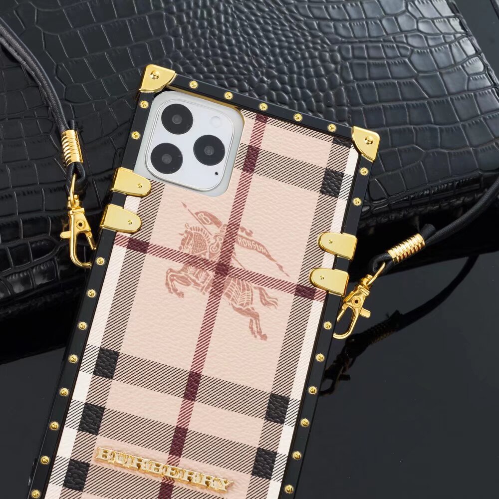 Classic Burberry Signature Canvas Leather Apple iPhone Case Samsung Galaxy Crossbody
