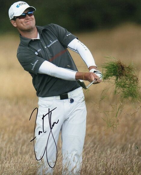 *ZACH JOHNSON*SIGNED*AUTOGRAPHED*Photo Poster painting*GOLF*PGA TOUR*COA*8 X 10