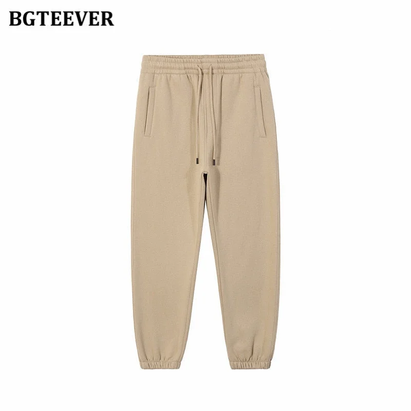 BGTEEVER Winter Thicken Fleece Women Couple Sweatshirt Cotton Oversized Hoodies Sweatshirts Female Warm Pullovers Jacket