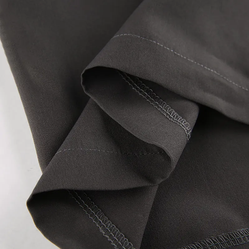 Brownm Y2K Crossover Pleated Pants