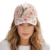 Garden Morning Baseball Cap with 55-65cm Adjustable Strap Adjustable Flowers Baseball Hat Lightweight Breathable Hats Unisex Gifts for Close People