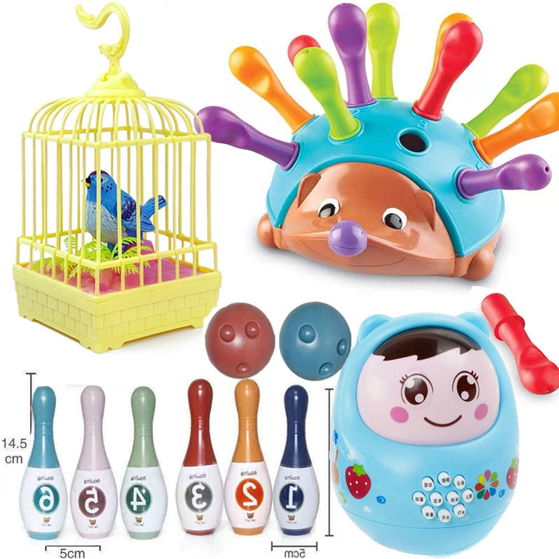 Children’s Little Hedgehog Baby Training Fine Motor Concentration Baby Hand-eye Coordination Puzzle Early Education Toys