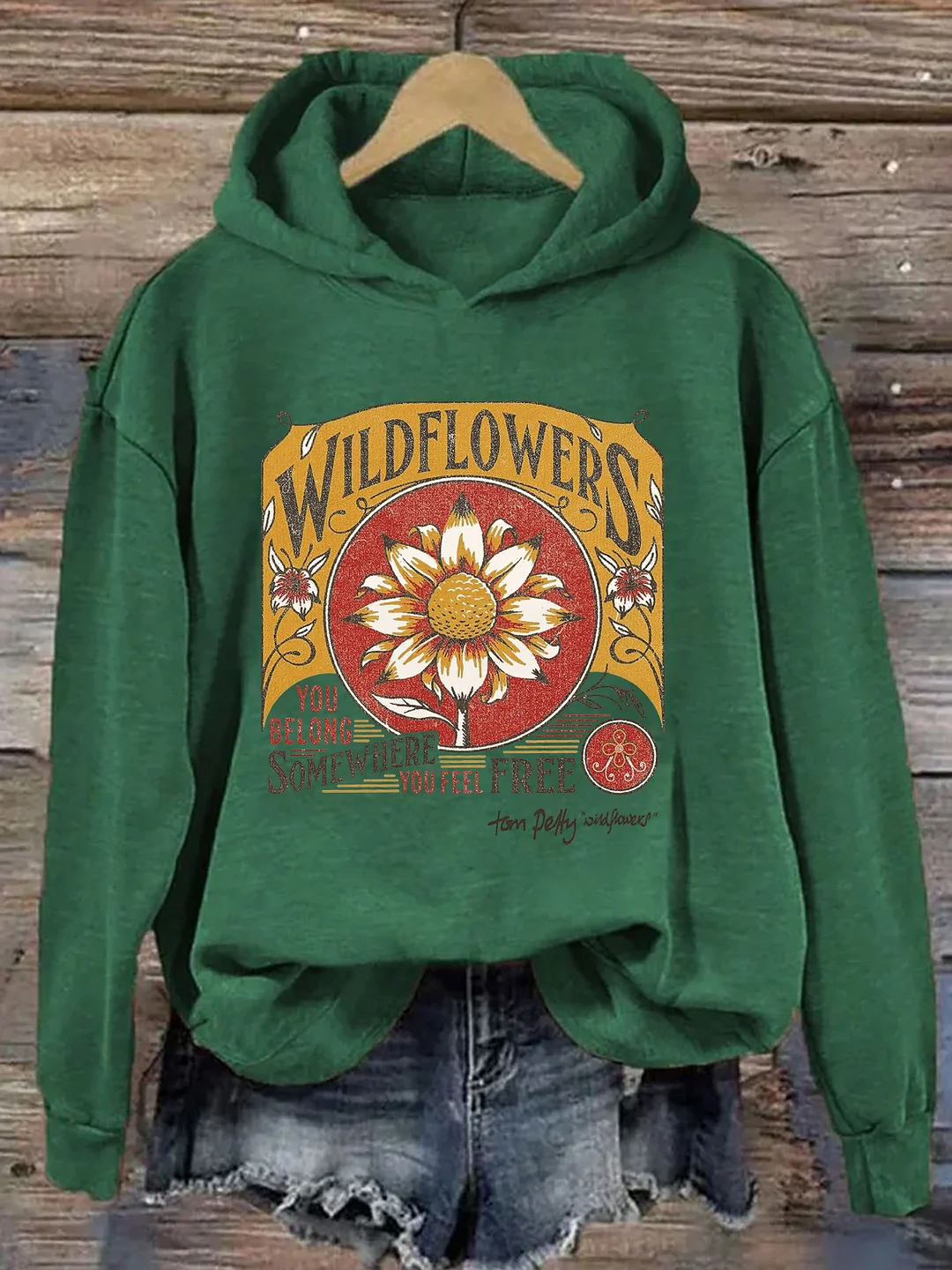Tom Petty Wildflowers Natural Hoodie