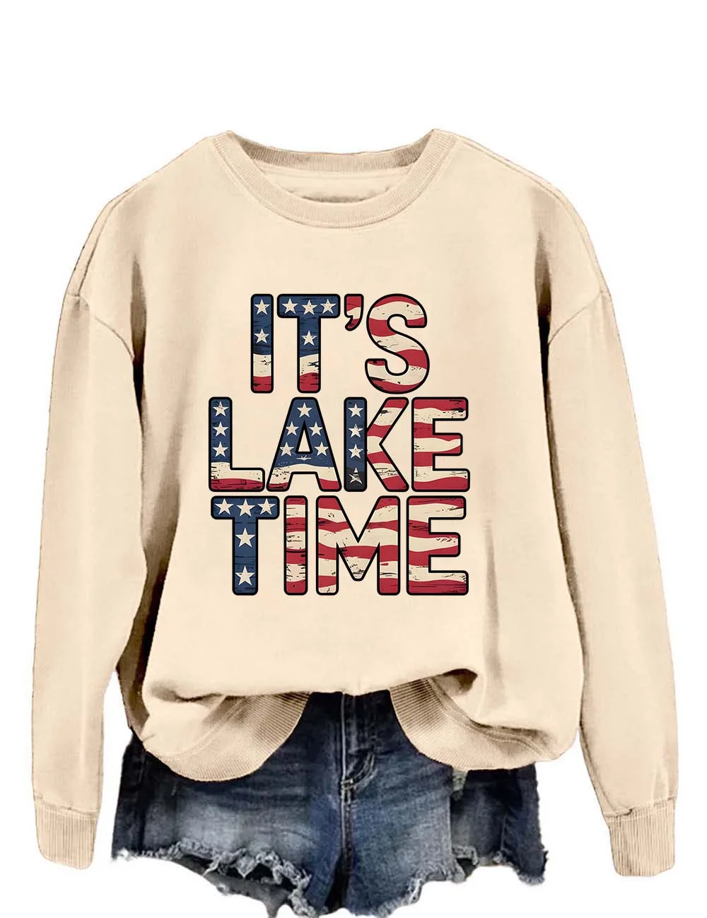 It's Lake Time 4th Of July Sweatshirt